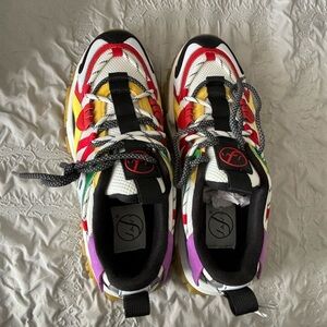 JAVI WHT/YEL/RED MENS SNEAKER.